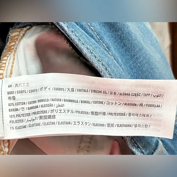 NWOT ABERCROMBIE & Fitch women's 90s
Relaxed Denim Jumpsuit size L - Picture 7 of 11